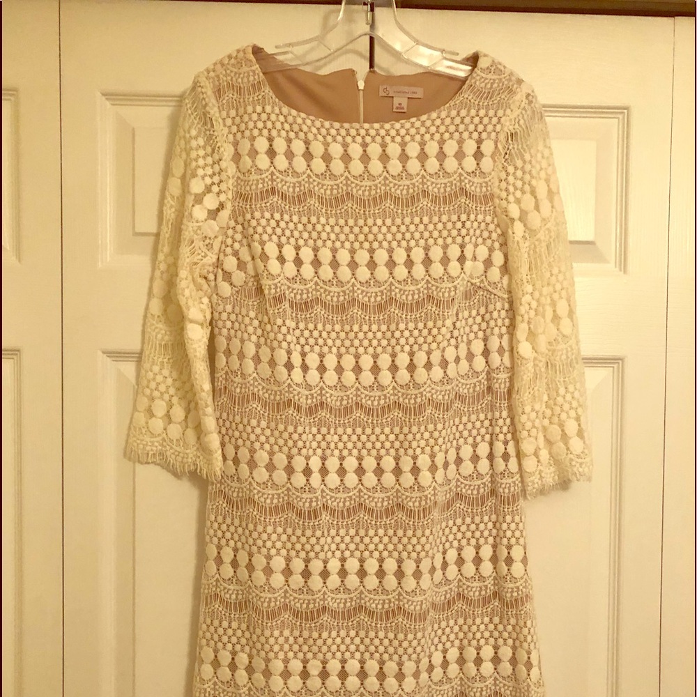 Cream Lace Dress